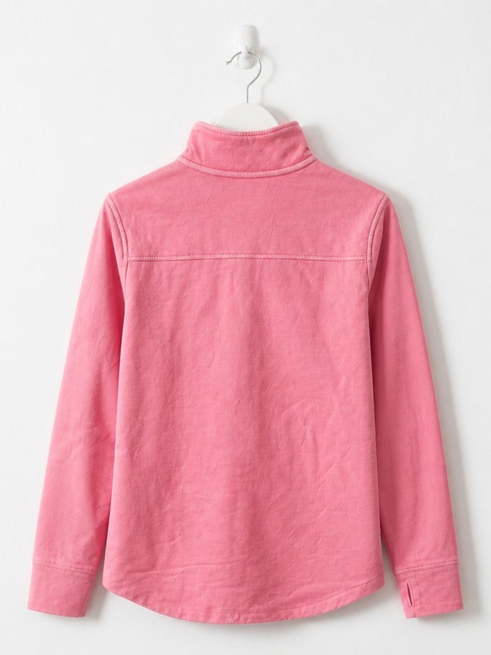 Vineyard Vines Washed Neon Pink 1/4 Zip Pullover - Picture 3 of 6